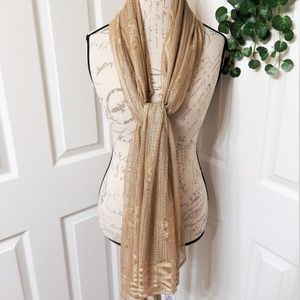 Coldwater Creek Lacy Scarf Wrap NWT